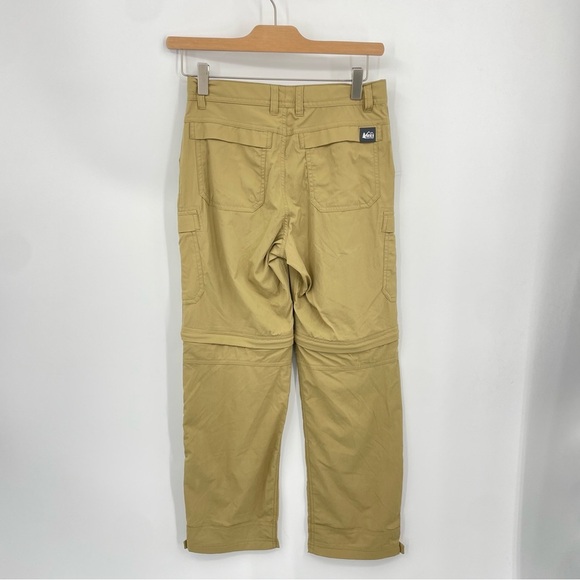 Rei co-op Sahara Convertible Pants - Kids' M 10-12 tan khaki girls boys hiking - Picture 4 of 10